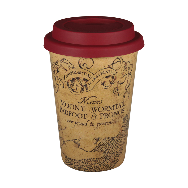 OFFICIAL HARRY POTTER MARAUDERS MAP TRAVEL MUG COFFEE MUG NEW IN BOX ABY * 
